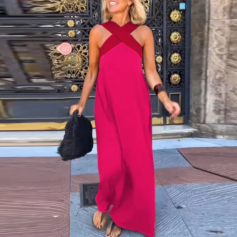 Sunset Glow: off Shoulder Multi-Color Holiday Dress